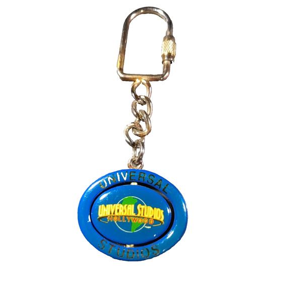 Universal Studios Hollywood Spinner Keychain Blue - Picture 2 of 3